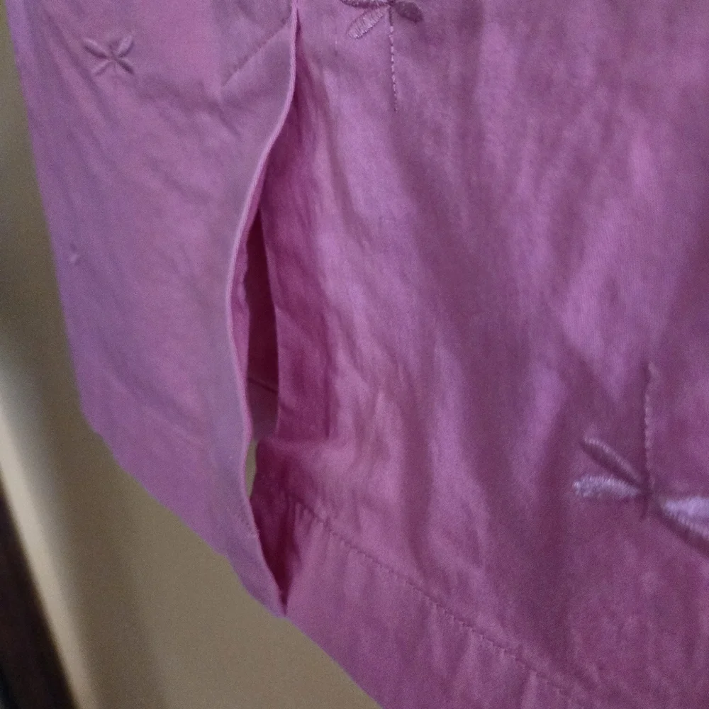 Talbots Dragonfly Embroidered Design Pink Skirt, 4 - Picture 4 of 5